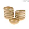 10Pcs Resin Miniature Bowl Dish Round 1/12 Scale Doll House Kitchen Dinning Accessory