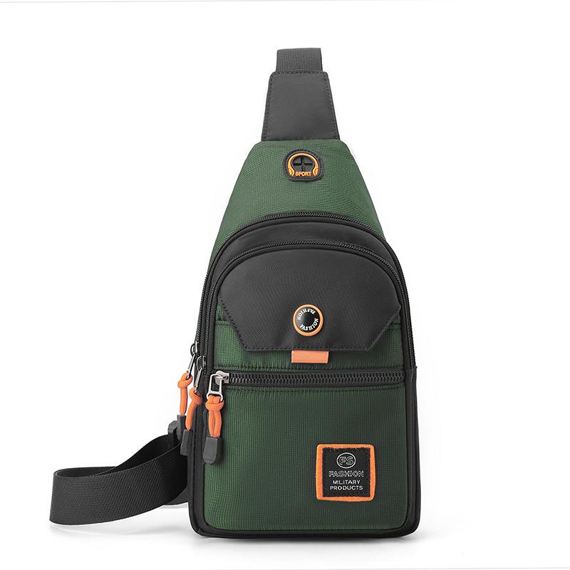 Men Chest Bags Outdoor Leisure Waterproof Shoulder Crossbody Bag Large Space Travel Chest Bag Men Practical Durable Sling Bag