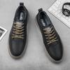 Scarpe da Uomo Casual in Pelle Stile Britannico Minimaliste di Design in Vera Pelle Basse Estive 2026 Nuove alla Moda All-match Scarpe da Ginnastica