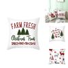 Festive Christmas Pillow Case Cushion Cover Featuring Adorable Reindeer Design