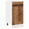 Set of 11 Kitchen Cabinets, Old Wood
