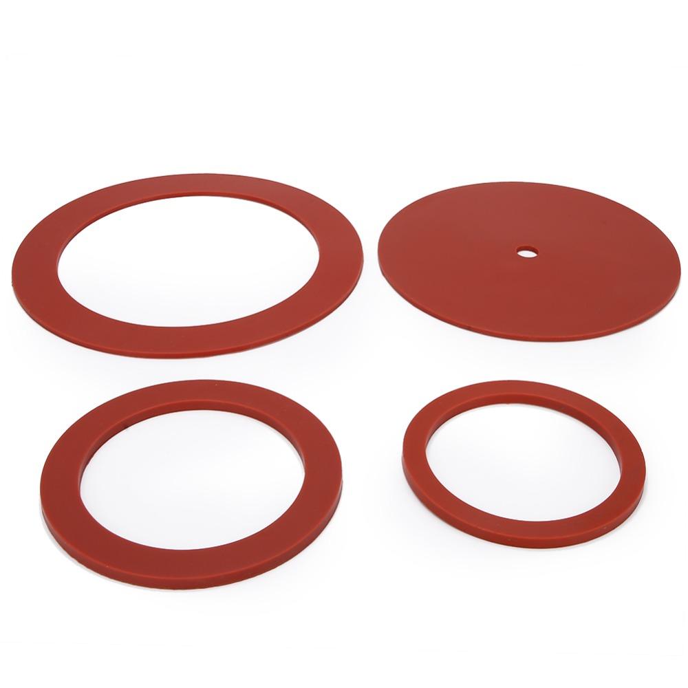 4pcs Red Color Casting Machine Gasket Rubber Material Vacuum Casting Gasket  Jewelry Casting