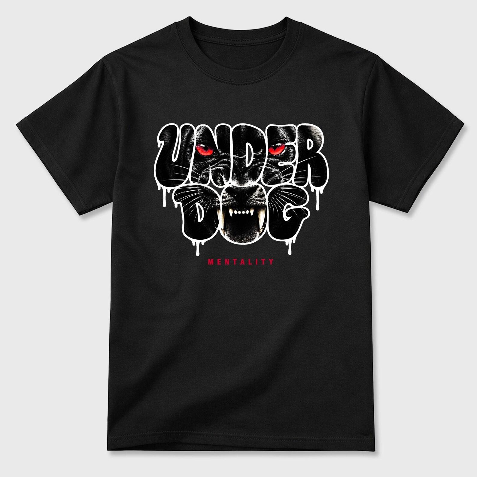Under Dog Mentality graphic tee. Streetwear Brand Graphic T-Shirt. AJ1 Low Banned 3XL