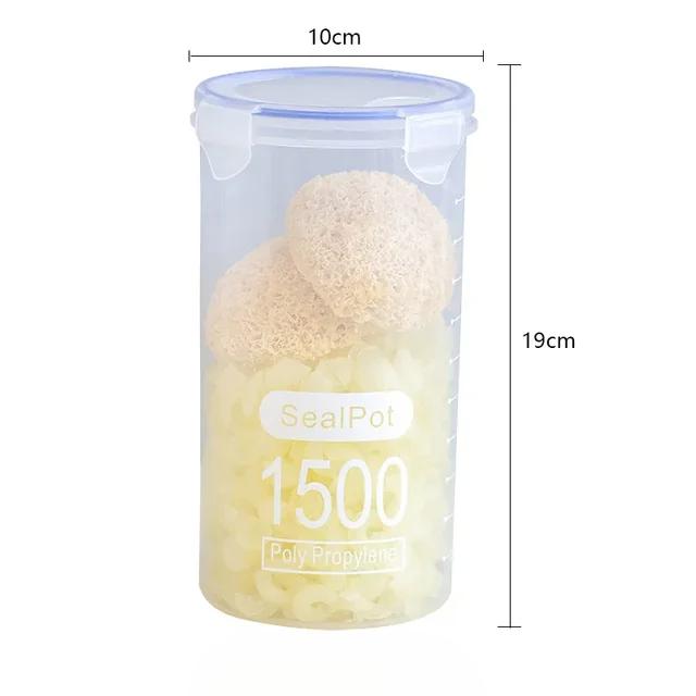 Food Storage Box Sealed Plastic Cereal Candy Dried Jars with Lid Fridge Storage Tank Containers Household Item Kitchen Organizer