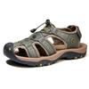 Summer Men's Big Size Outdoor Sandals Anti-Kick Rubber Sole Sports Beach Shoes