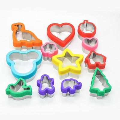 Stainless Steel Hand-Guard Cookie, Cake, Vegetable, Fruit, and Sandwich Cutters