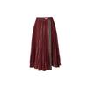 Court Slam SS25 Casual Long Skirt Women's Dark Red/White Color HF6443-619