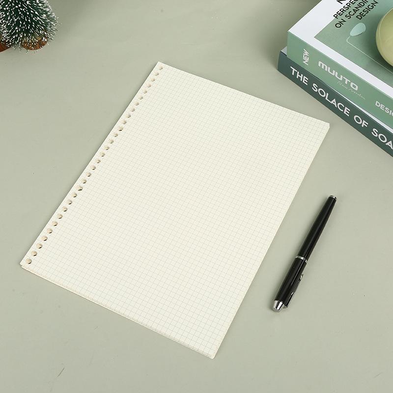 A5 B5 Line Grid 20Holes Loose-Leaf Notebook Refill Spiral Binder Paper Index Inside Page Dot Grid Blank Connell Stationery