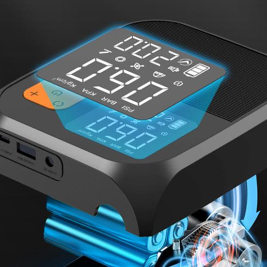 25PSI Air Pump 8000mAh Battery Rechargeable Paddle Board Pump Electric Portable Car Inflator with