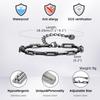 5mm Paperclip Chain Bracelets for Men Women,Waterproof Rectangle Stainless Steel Links Wristband,Trendy Zircon Gifts