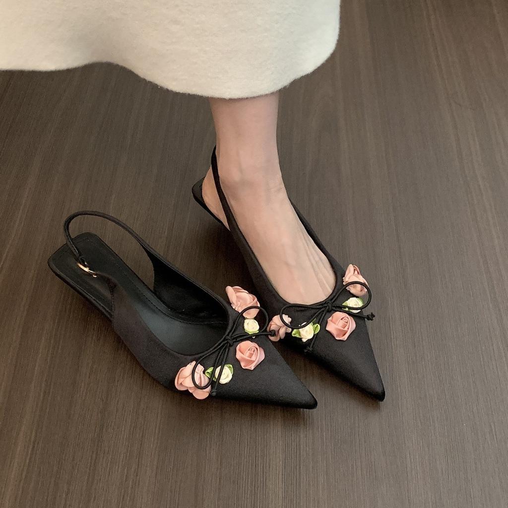 Fairy High Heels Bag Head Sandals Women's Shoes with Skirt Pointed Single Shoes