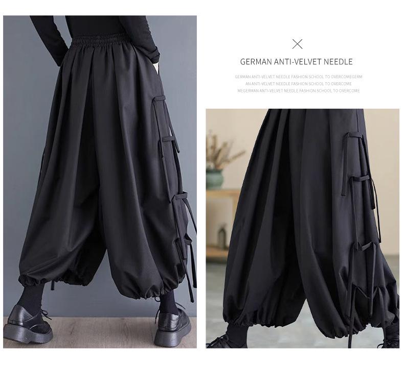 Trendiga Haremjoggingbyxor för Kvinnor 2025: Europeisk & Amerikansk Stil, Niopunkts Gatumode Design