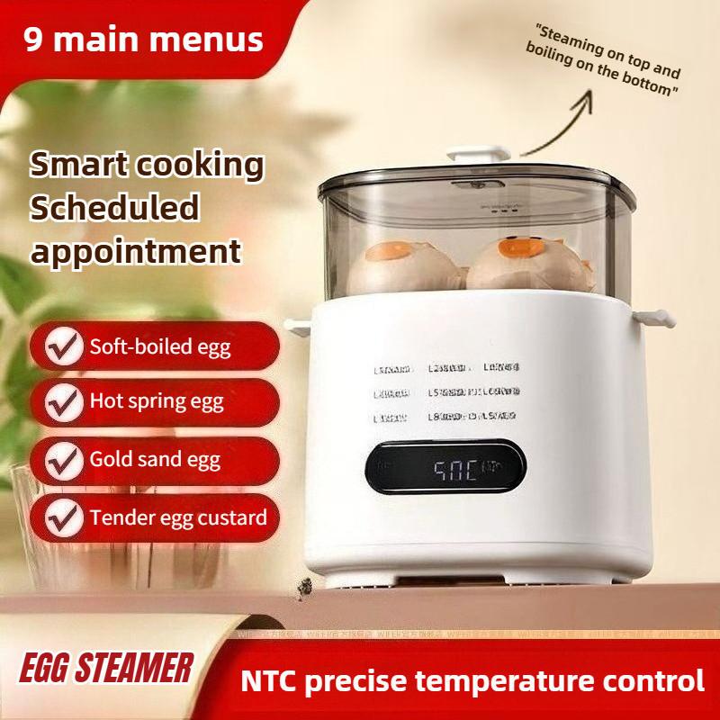 300W Intelligent Egg Steamer Multifunctional Soft Boiled Egg Cooker Breakfast Machine Household Mini Egg Boiler