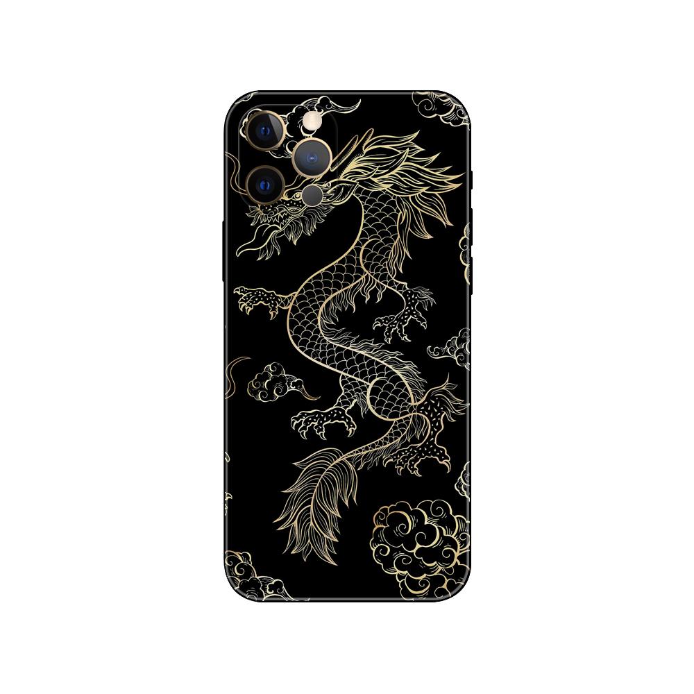 China Red Black Dragon Phone Case For iPhone Samsung Galaxy Redmi Xiaomi Note S A 16 15 14 13 12 11 20 21 22 23 53 54 Pro Plus Ultra Silicone Cover