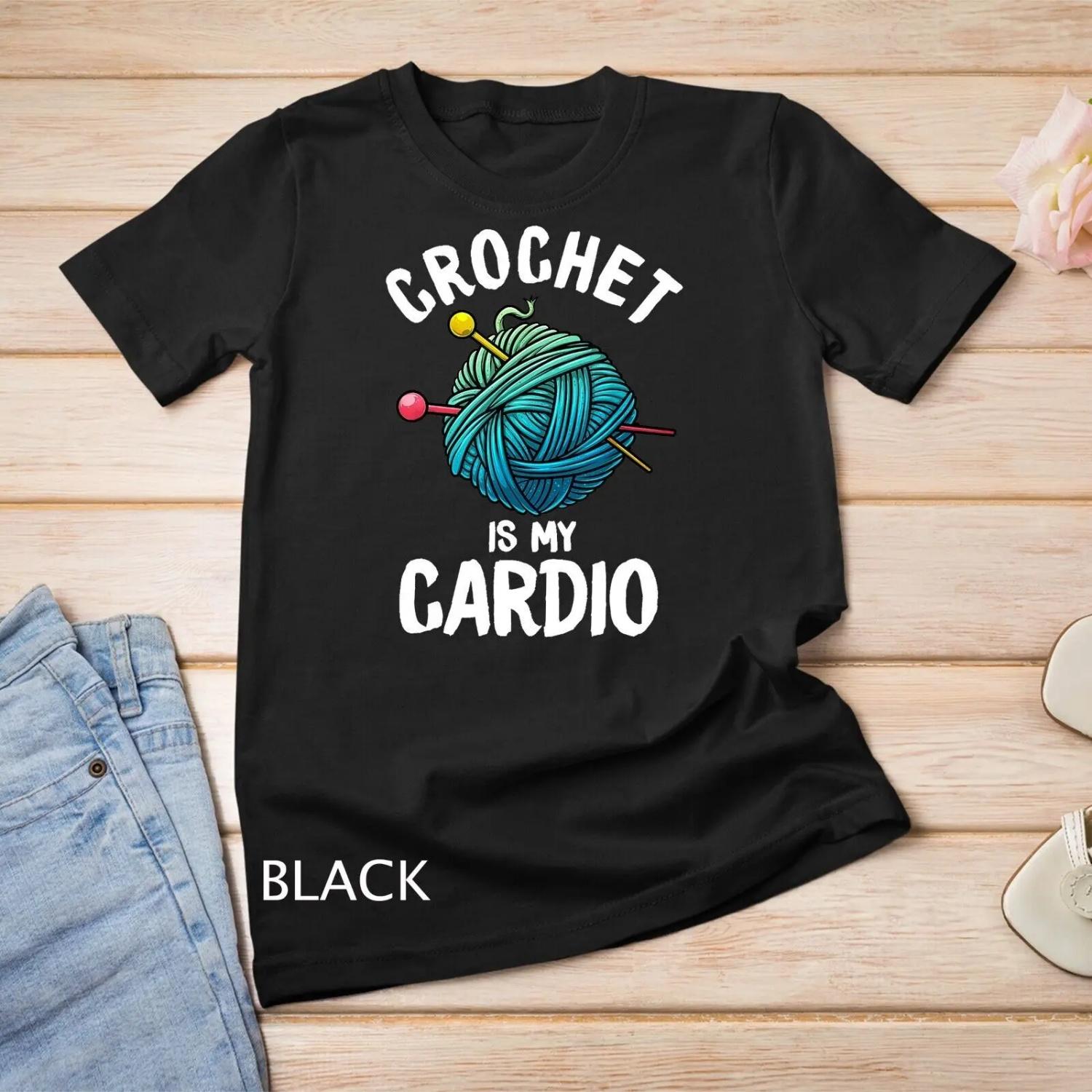 

Funny Crochet For Women Crocheters Crocheting Lovers T Shirt S чёрный