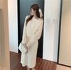 Pullover Sweater Knitted Sling Dress Set
