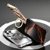 For iPhone 16 Pro Magnetic Case with Kickstand Four Corner Airbag Heat Dissipation Metal Phone Cover