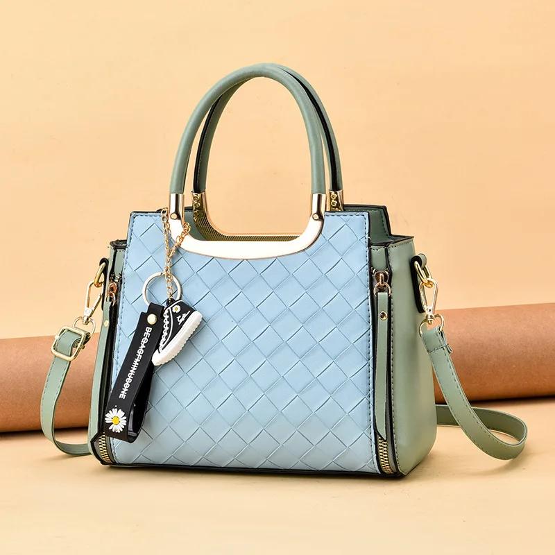 New Casual Large Capacity Tote Bag Vintage Shoulder Bags PU Leather Luxury Handbag for Women Female Designer Shopper Bags Purse