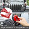 Hood Latch Lock Catch Brackets Cover for 18-22 Jeep Wrangler JL JLU Gladiator JT