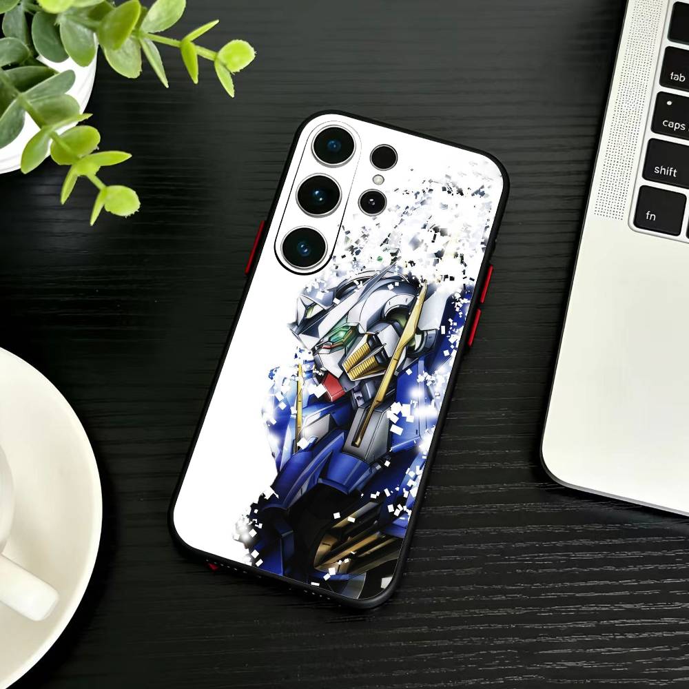 Gundam Anime Phone Case For Samsung S26,S25,S24,S23,S22,S21,S20,Ultra,Plus,FE Black Soft Cover