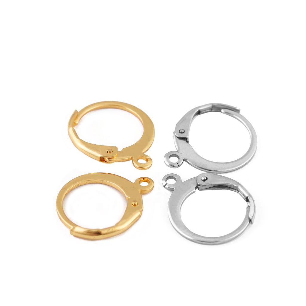 Stainless Steel Earrings Hook For Jewelry Making Hypoallergenic Women Dangle Cross Earring Clasps Fittings Diy Finding