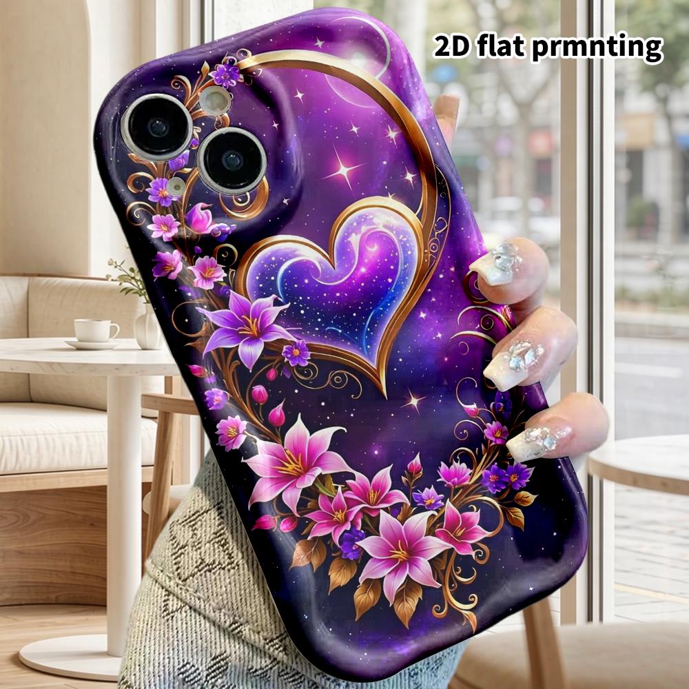 Phone Case: 2D Flat Design Cases Suitable for iPhone 18, 17, 16, 15, 14, 13 Pro, Couple Style, Starry Sky Background, Christmas and Halloween Gifts