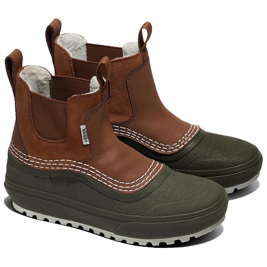 Hana Beaman X Vans Standard Chelsea Mid Waterproof MTE Brown Green Unisex Sneakers VN000D29BGS