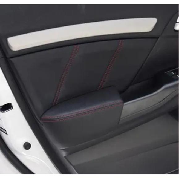 Microfiber Leather Car Door Armrest Panel Protective Cover For Honda Civic  2012 2013 2014 2015 9th Gen with Mount Fittings