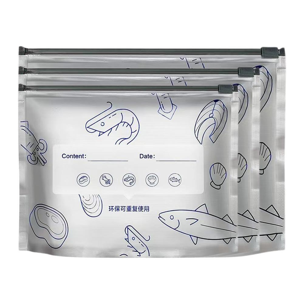 Aluminum Foil Food Bag 10/30PCS Reusable Leakproof Freezer Bag Fresh-keeping Kitchen Safe Bag F H8V4