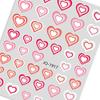 Nail Sticker Self Adhesive Waterproof Eye-catching Love Heart Print Fingernail Sticker DIY Nail Art Gadget Birthday Gift