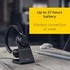 Jabra Evolve2 65 UC Stereo USB-A Stand Black Binaural Wireless Headset with 37-Hour Battery Life, Dedicated Charging Stand, and 2-Year Warranty