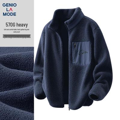 GENIOLAMODE Men's Heavyweight Double-Sided Fleece-Lined Winter Jacket