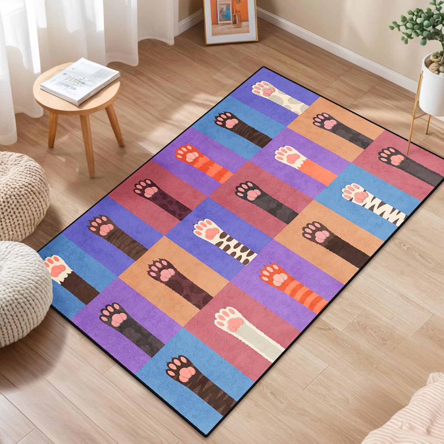 

Starry Sky Design Area Rug for Bedroom,Non Slip Entrance Rugs Washable Floor Mat with Starry Sky,Soft Velvet Area Rug Bedroom 60x90CM