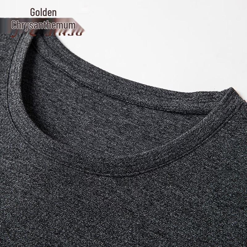 Jinju Men's Summer Ice Silk Short Sleeve T-Shirt