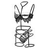 3PC Sexy Lingerie Lace Embroidery  G-string Thong  Underwear Sleepwear