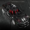 Black McLarens Hypercar Building Blocks Sport Car Construction Bricks Vehicle Toy Gift for Adult