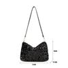 Fashion Versatile Sequined Shoulder Bag Luxury Large Capacity Underarm Bag Shiny Women's Handbag for Women Underarm Bag