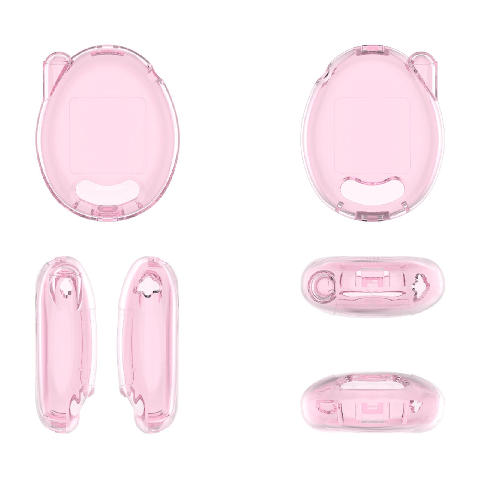 

Transparent Protective Case Hard Shell Storage Box Protective Cover for Tamagotchi Connection Virtual Reality Pet прозрачный розовый