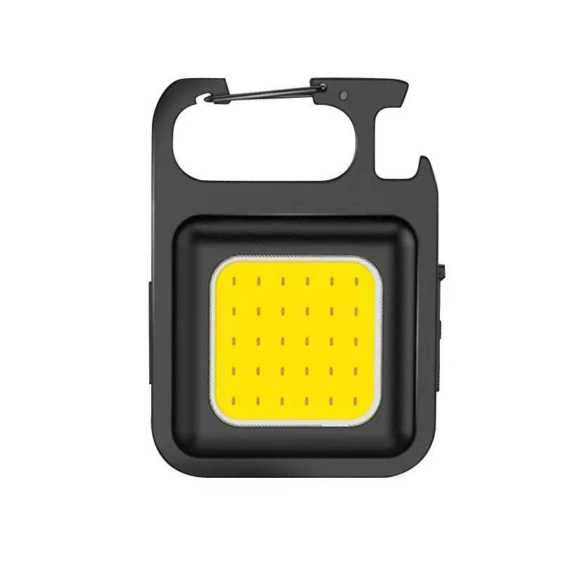 Versatile Keychain Mini Flashlight and Bottle Opener with Strong Magnetic Base