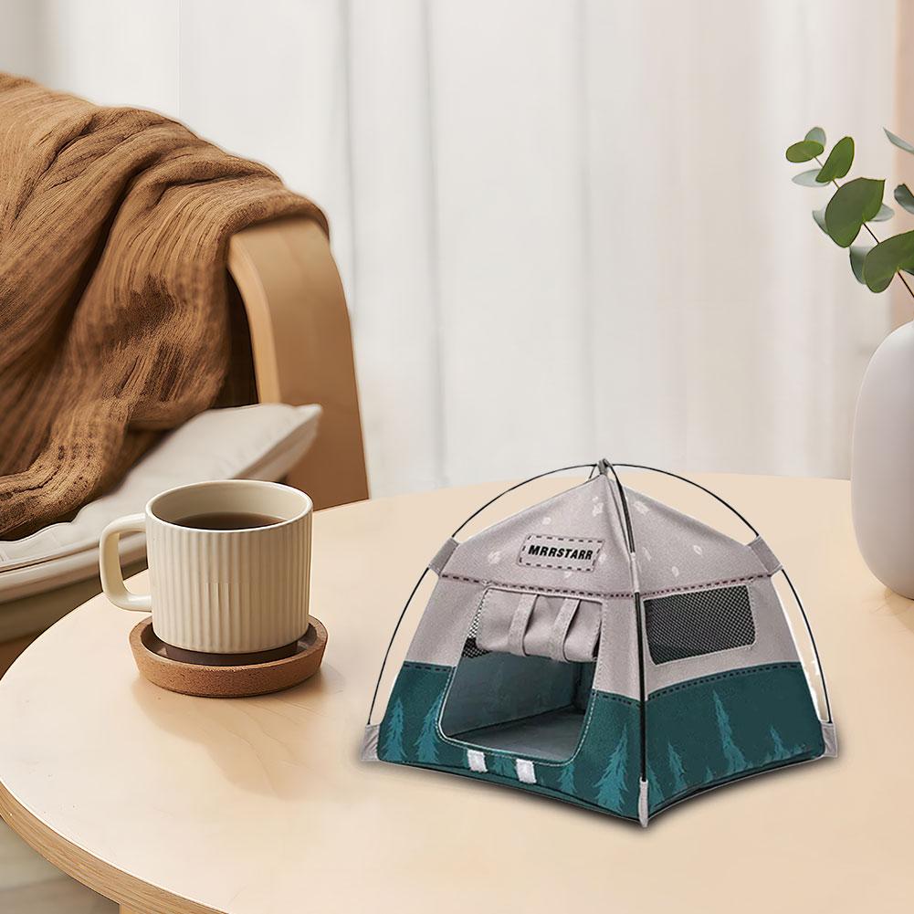 18.5cm Scale Camping Tent Model Decoration Simulated Outdoor Tent Ornament Miniature Scene Accessories Doll Small Tent Toy Gift