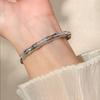 Elegant Bamboo Joint Bracelet Smooth Surface Charm Bracelet New Gold Plated Bangle  Women Jewelry