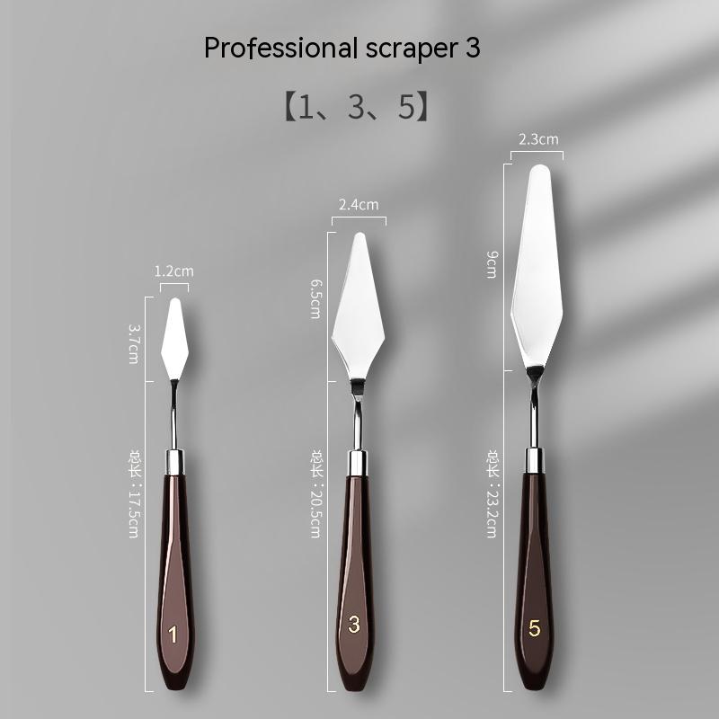 

Stainless Steel Oil Painting Knives Artist Crafts Spatula Palette Knife Mixing Knife Scraper Art Drawing Stationery Supplies