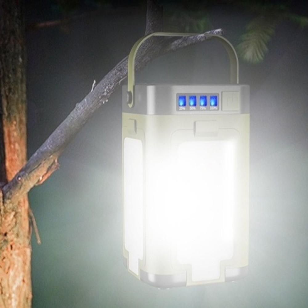 Large Capacity Camping Lantern Solar Charging Hanging Tent Light  Portable Lighting