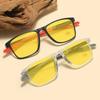 Unisex TR90 Night Vision Glasses for Car Driving Outdoor UV400 Eye Protection Goggle Shades Men Ultralight Sports Sun Glasses