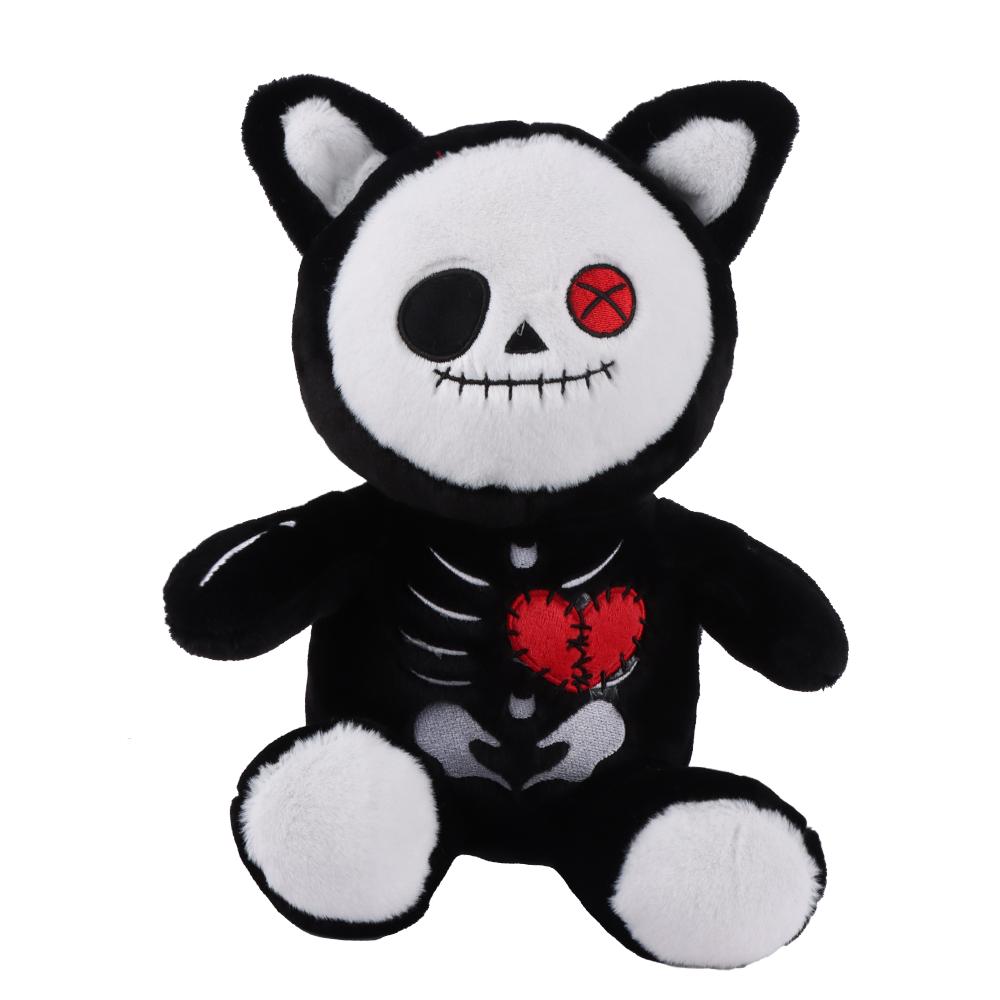 Halloween Skeleton Cat Zombie Cat Plush Toys Grimace Halloween Doll Company Holiday Gift Children's Doll Halloween Creative Gift