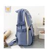 5pcs Primary School Five Piece Backpack Set High School Student Large Capacity Multifunctional Backpack Waterproof  Wear-resistant Canvas Leisure Bag