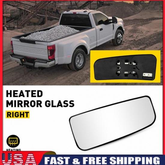 Passenger Side Tow Mirror Glass Lower Heated For 17-22 Ford F250 F350 Super Duty