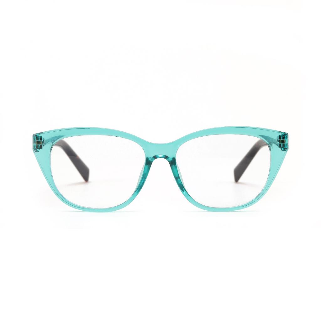 Glasses 68018 Cat'S Eye Color Small Frame Color Matching Tortoiseshell Flat Mirror