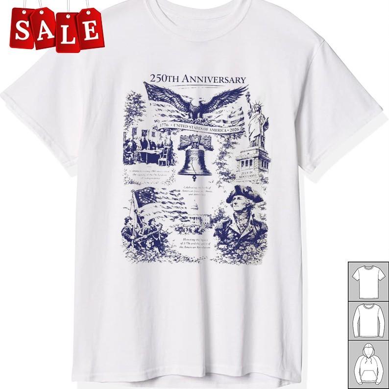 New 250th America Anniversary Gift For Fans Unisex S-5XL Shirt CA607 XXL