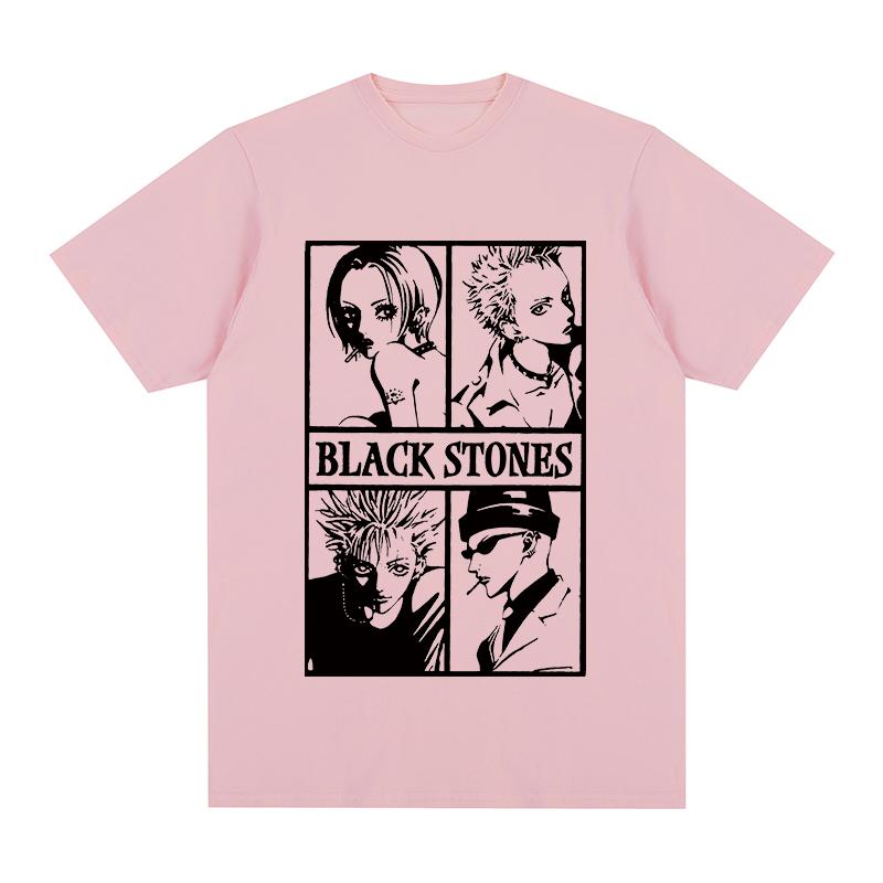 Black Stones Japanese Anime Nana Osaki Vintage tshirt Fashion Casual Streetwear Cotton Men T shirt New TEE TSHIRT Womens tops